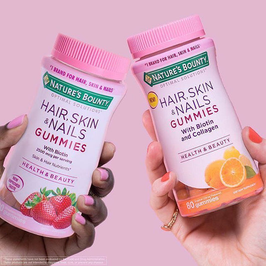 Nature's Bounty Hair, Skin, Nails Gummies 140/230 Vitamins (Biotin Boost)