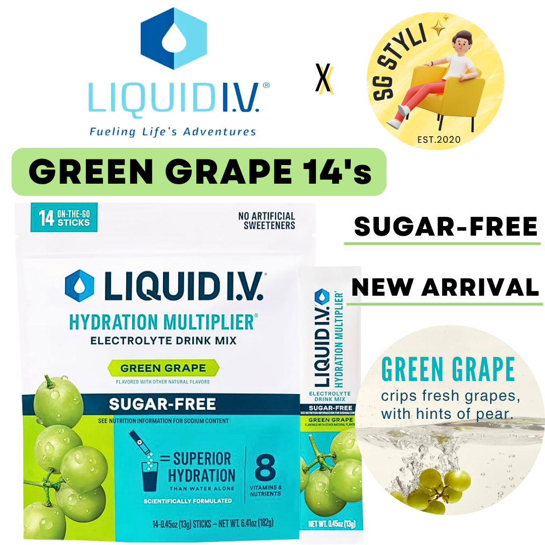 Liquid IV I.V. Hydration Multiplier Electrolyte Drink Lemon Peach 24 Packs (15 Flavours)