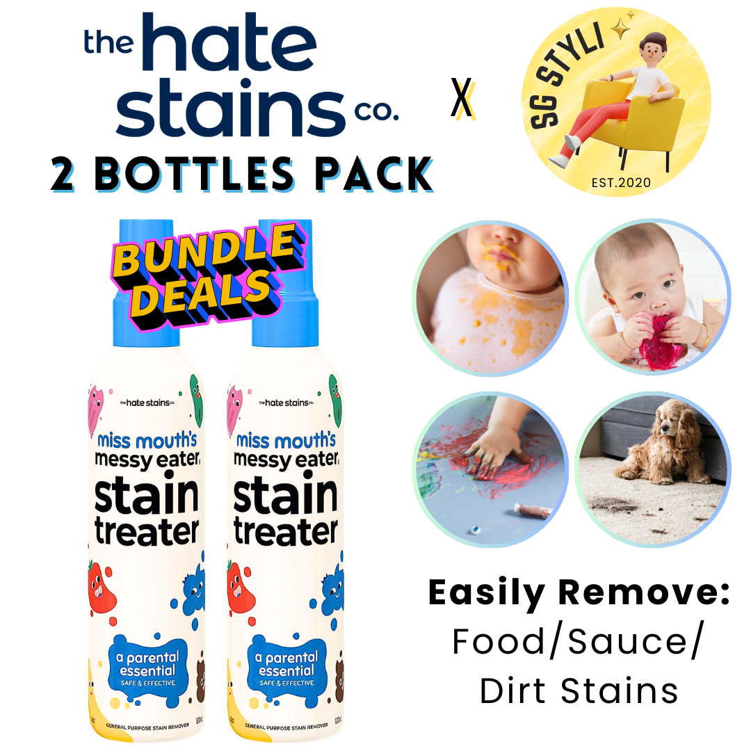 Emergency Stain Remover/ Miss Mouth's Messy Eater Spray or Wipes for Clothes, Fabric, Silk, Linen