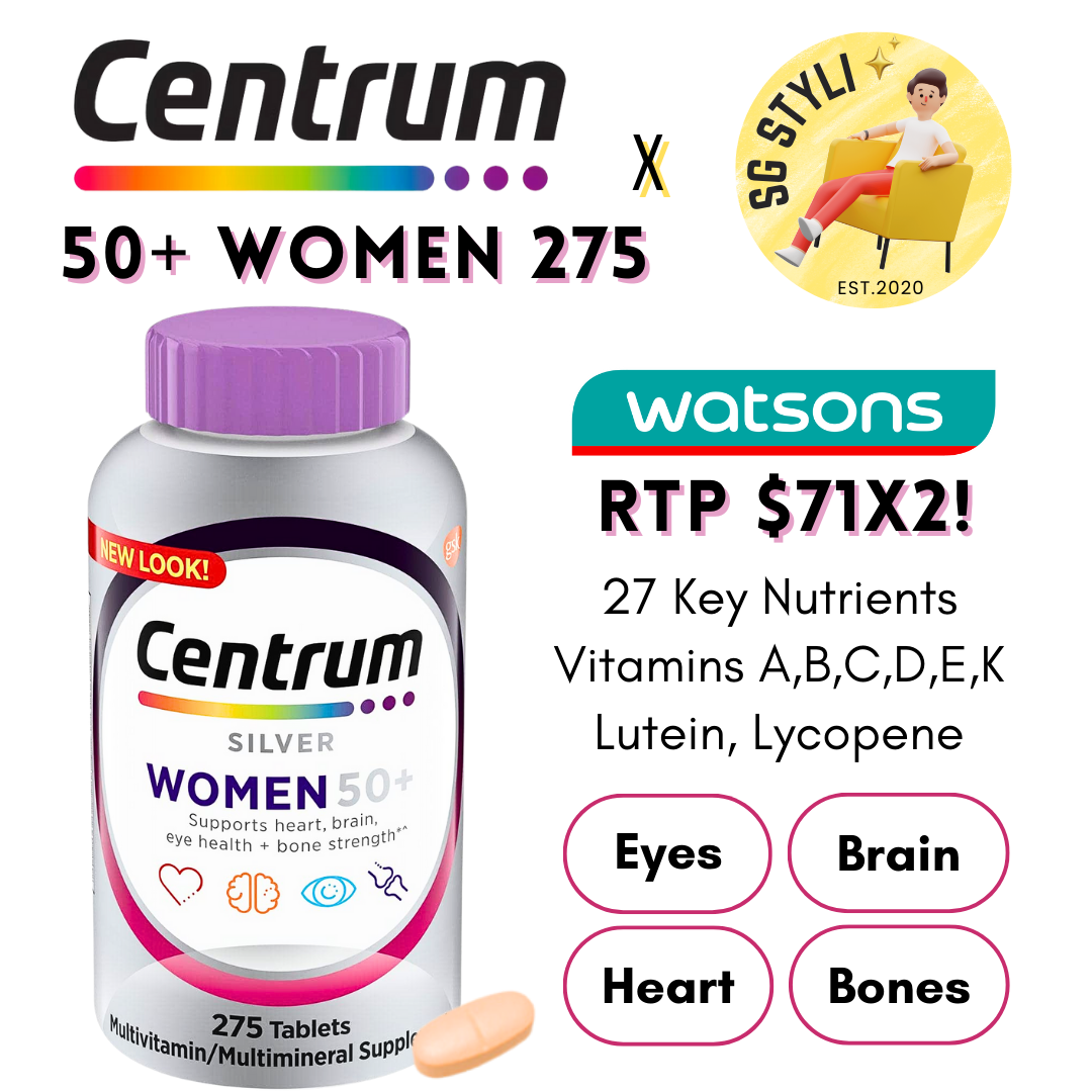 Centrum Silver Adults Age 50+ Women/Men 275/325 Tabs Multivitamins (Bone Health)