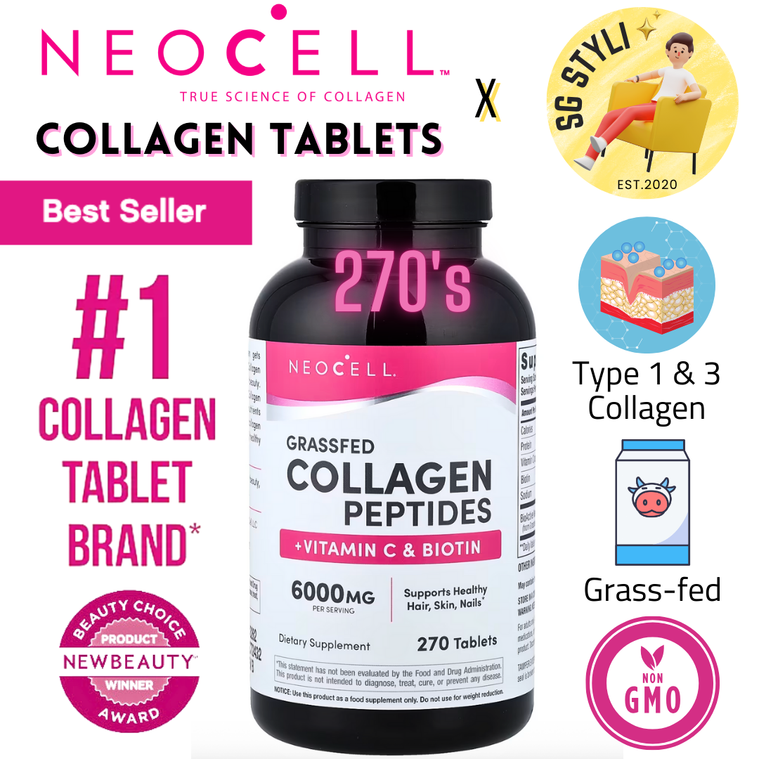 Neocell Super Collagen 270 Tablets + Vitamin C + Biotin