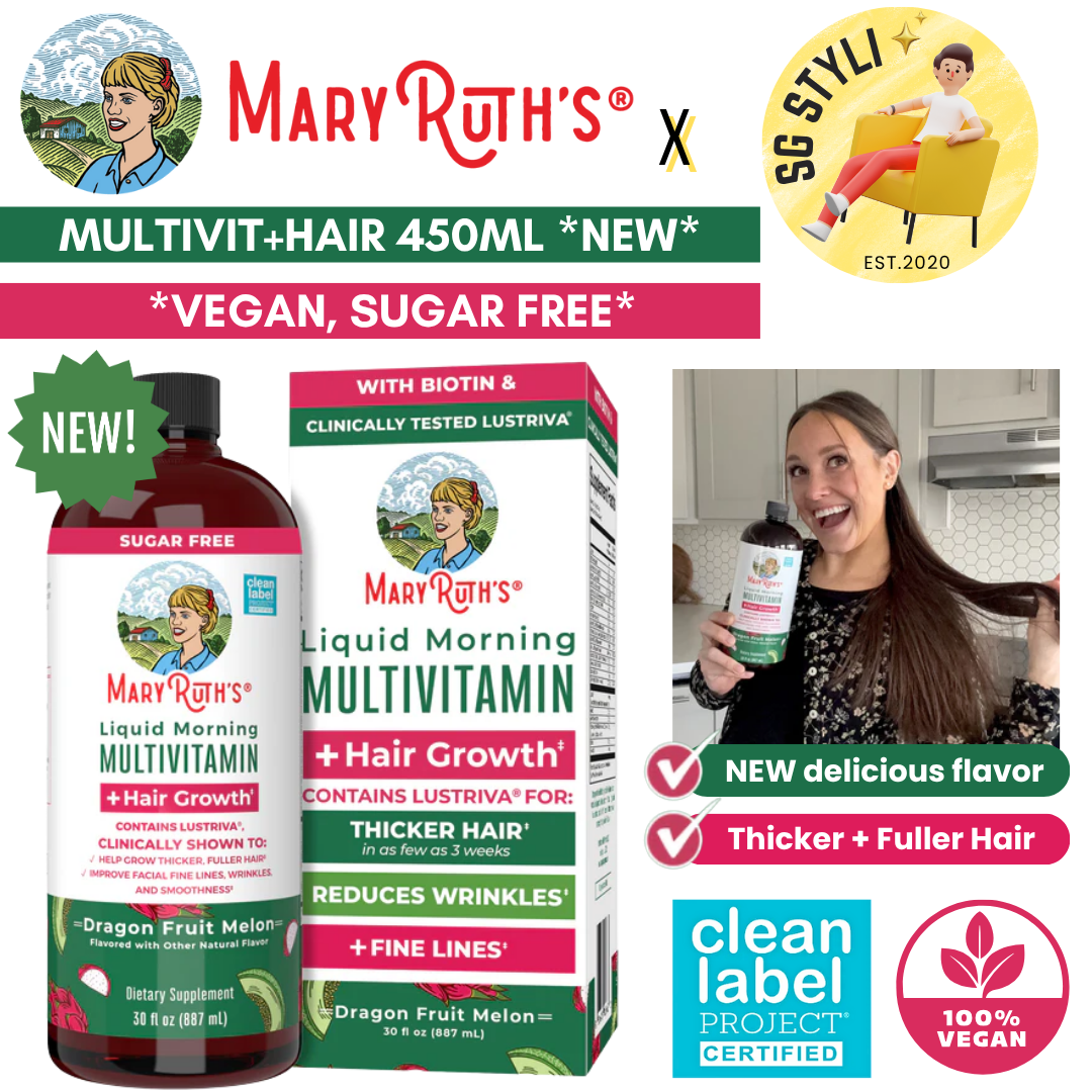 MaryRuth Mary Ruth Liquid Multivitamin + Hair Growth Lustriva Biotin Vitamin B, D