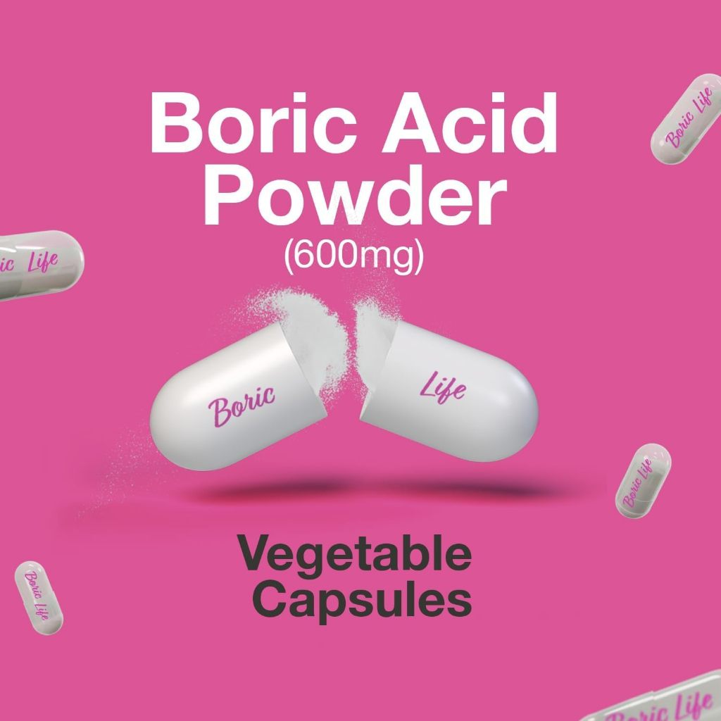 NutraBlast Boric Vaginal Suppositories 30's Intimate Health (Made in USA)