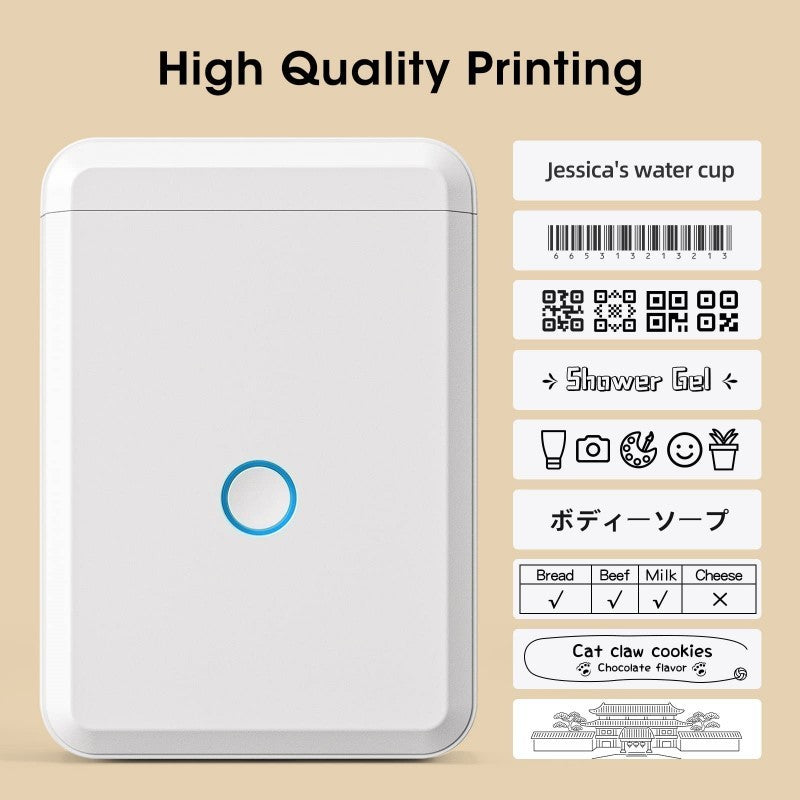 Niimbot D110 Label Printer Pikachu Pokemon Portable Thermal Label Maker + 1 FREE PIKACHU ROLL