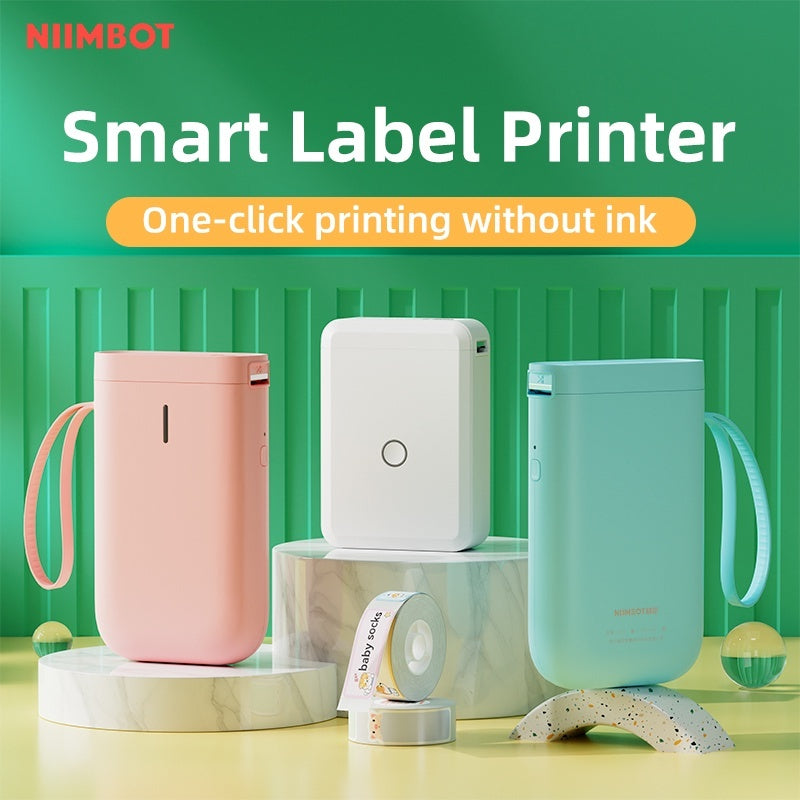 Niimbot D110 Label Printer Pikachu Pokemon Portable Thermal Label Maker + 1 FREE PIKACHU ROLL