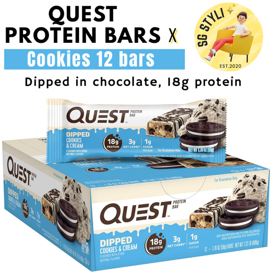 Quest Nutrition Protein 12 Bars Chocolate - Keto Friendly, High Protein