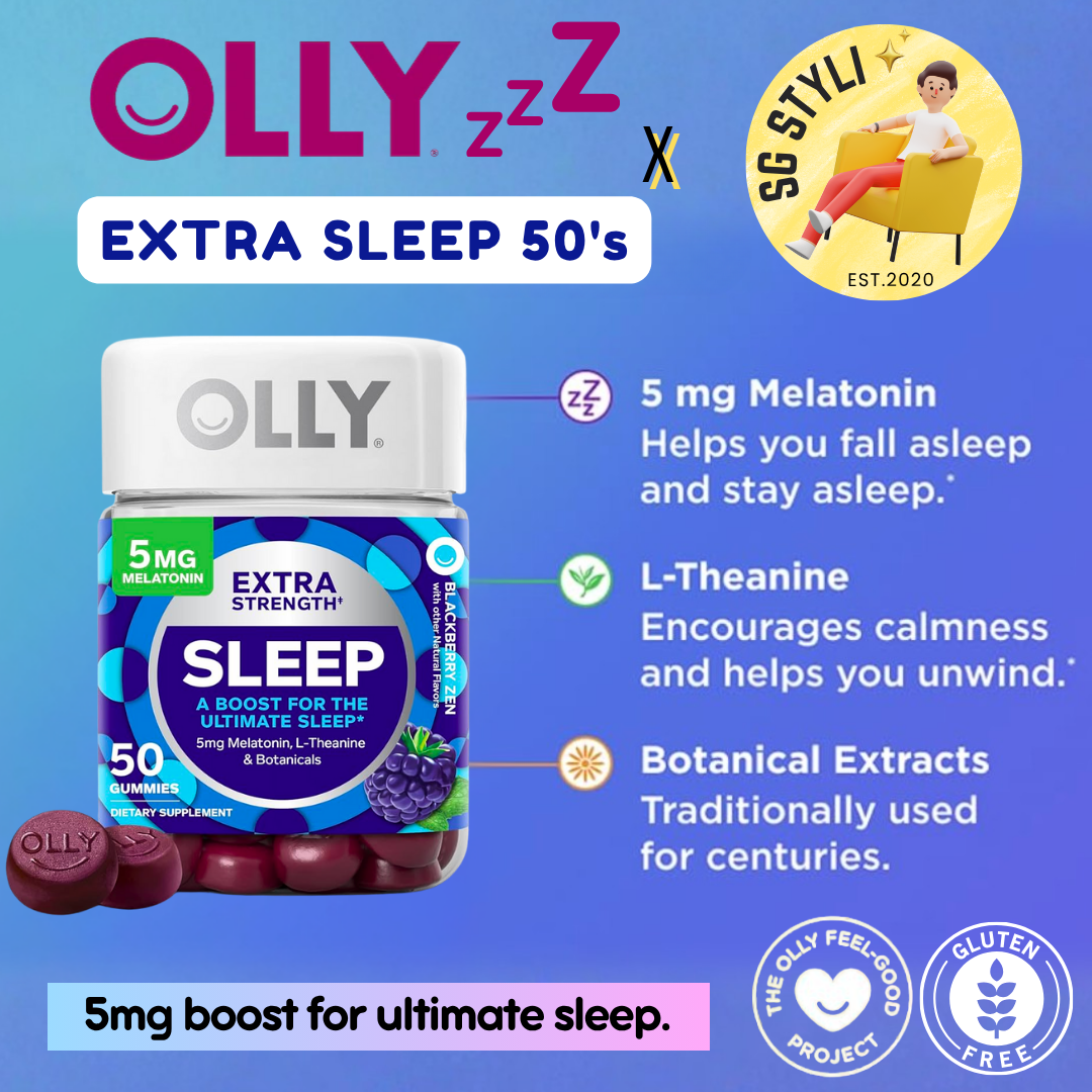 Olly Sleep 50/110 Gummy Vitamins 3mg/5mg/10mg Melatonin (Better Sleep)