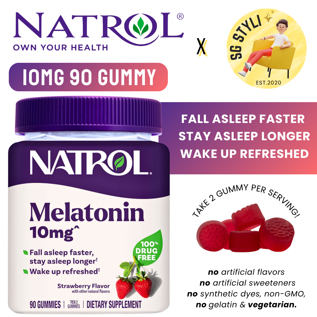 Natrol Melatonin 5/10mg 100/140/150 Sleep Tablets Gummies Timed Release Fast Dissolve
