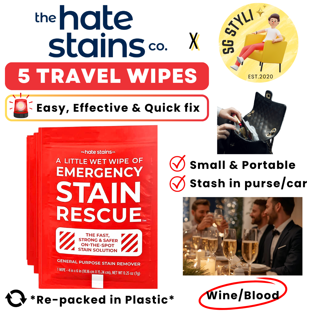 Emergency Stain Remover/ Miss Mouth's Messy Eater Spray or Wipes for Clothes, Fabric, Silk, Linen