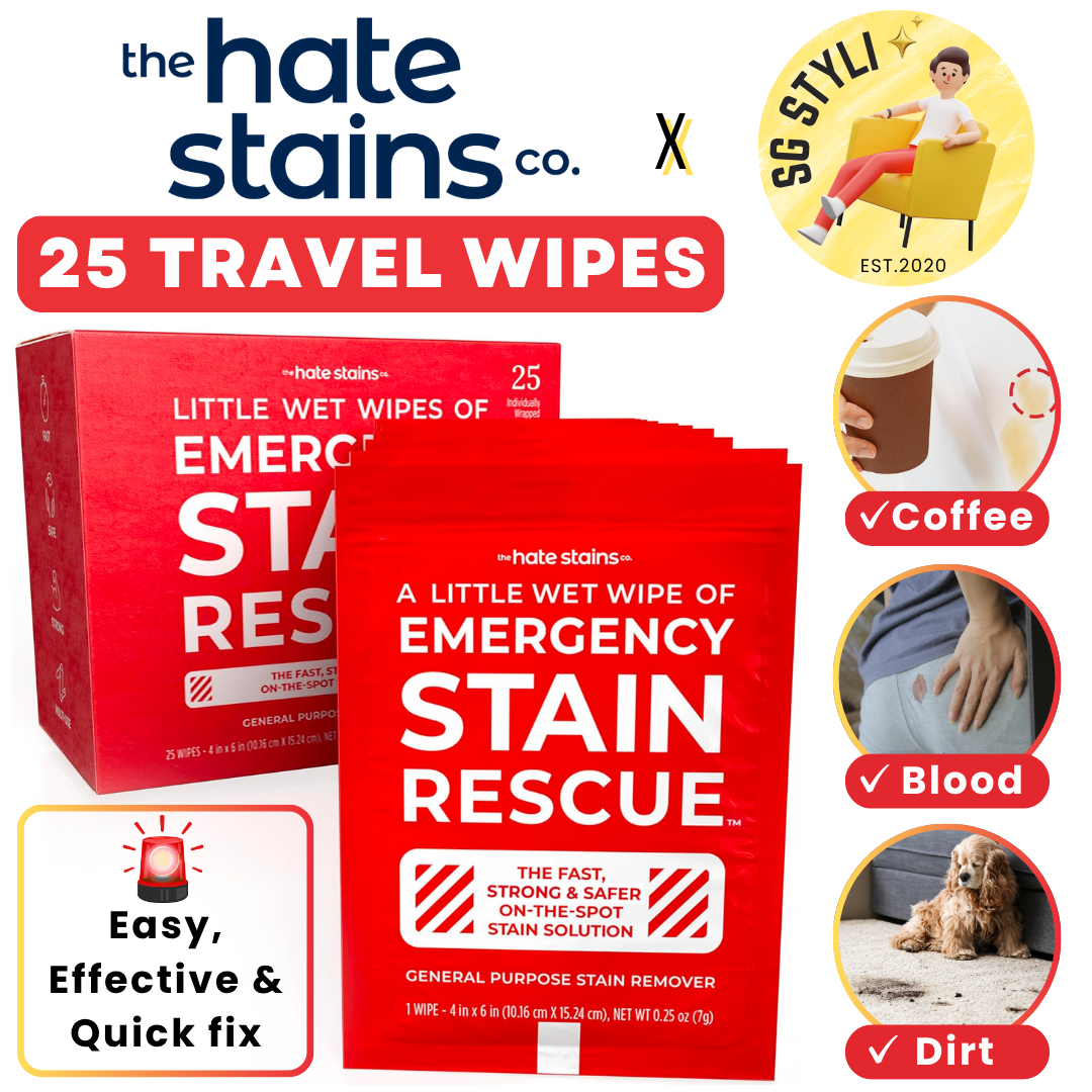 Emergency Stain Remover/ Miss Mouth's Messy Eater Spray or Wipes for Clothes, Fabric, Silk, Linen