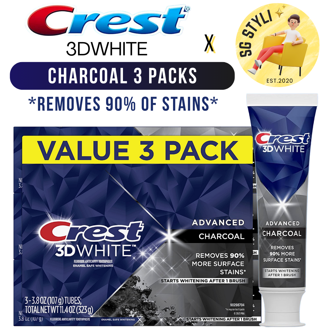 Crest Charcoal/Scope Whitening + Intensive Clean Toothpaste 419g Value 3/4 Packs