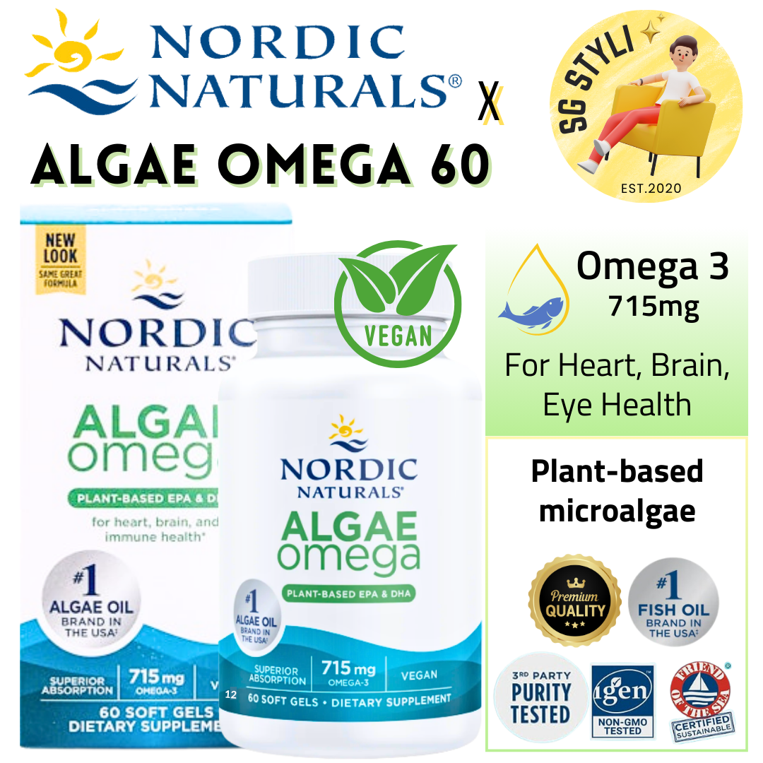 Nordic Naturals Omega 3 Fish Oil 1280mg 60/120/180 Softgels EPA DHA Brain Health
