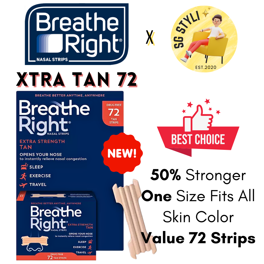 Breathe Right Nasal Strips 10/30/44/72's Extra Strength (Clear/Tan) (Breathe Better)