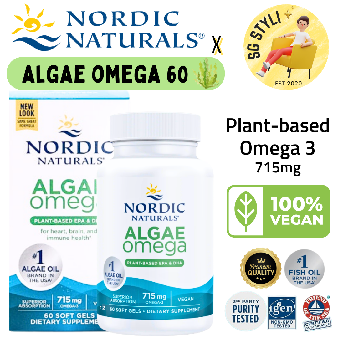 Nordic Naturals Omega 3 Fish Oil 1280mg 60/120/180 Softgels EPA DHA Brain Health