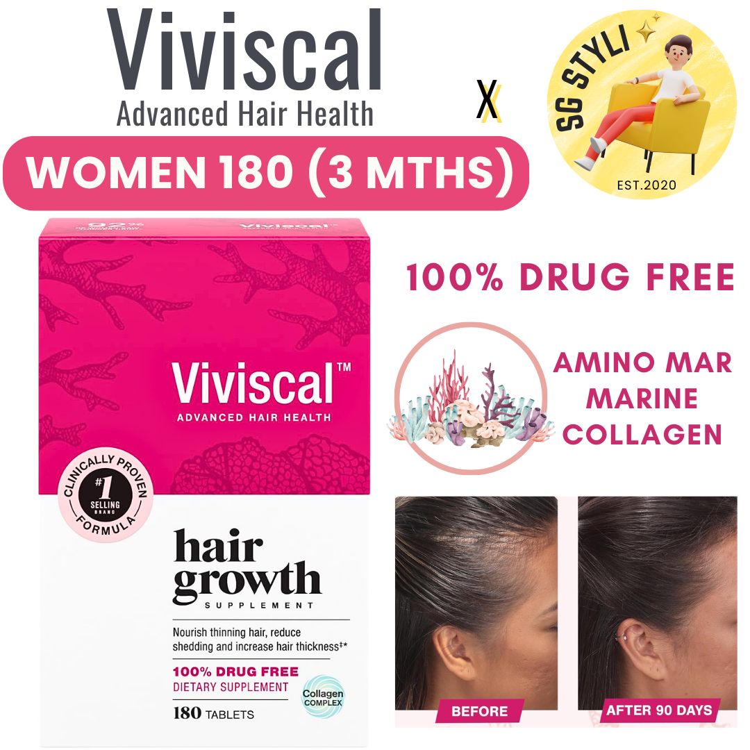 Viviscal Extra Strength Women/Men 60/180 Tabs (Hair Growth Supplements)