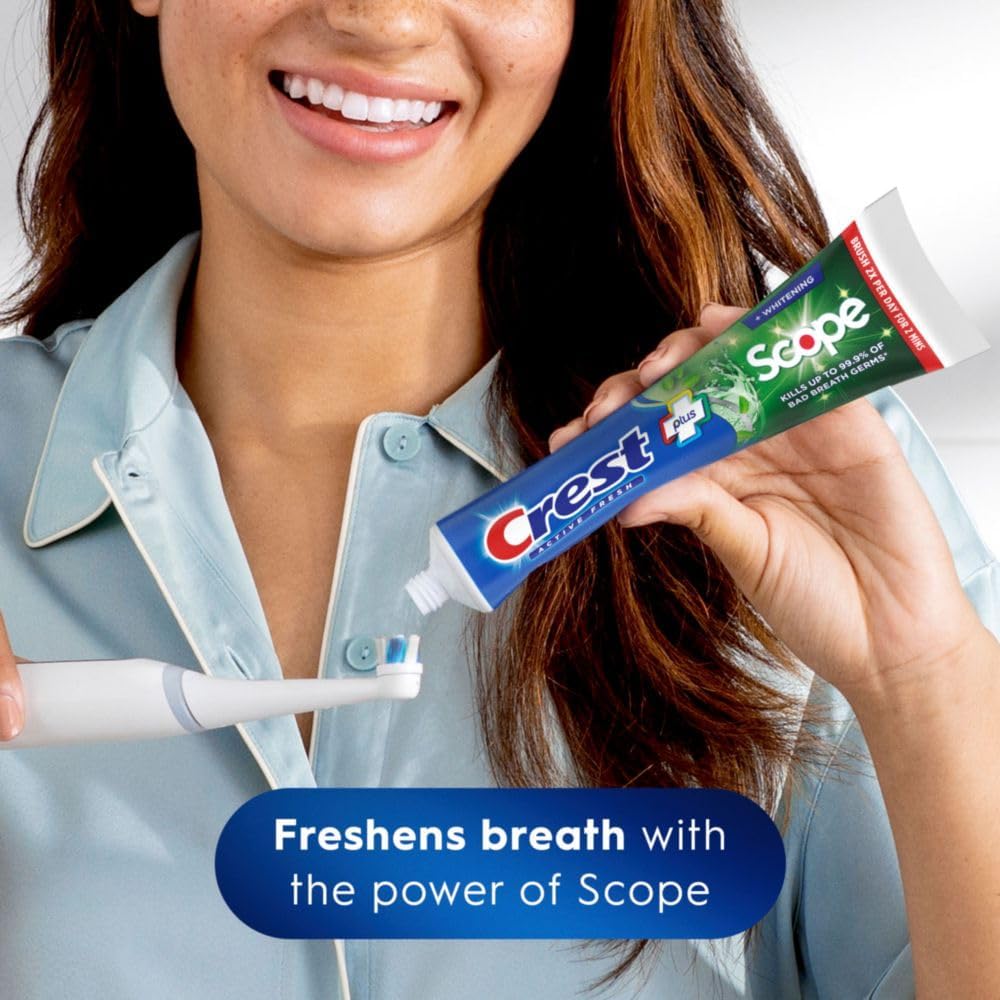 Crest Charcoal/Scope Whitening + Intensive Clean Toothpaste 419g Value 3/4 Packs