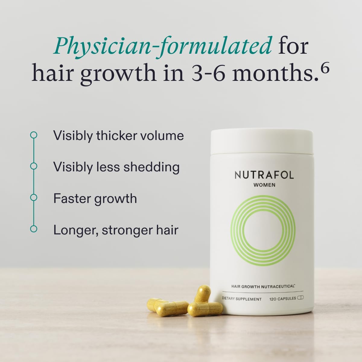 Nutrafol Women/Men/Women Balance 120 Tabs (Strengthen Hair Growth)