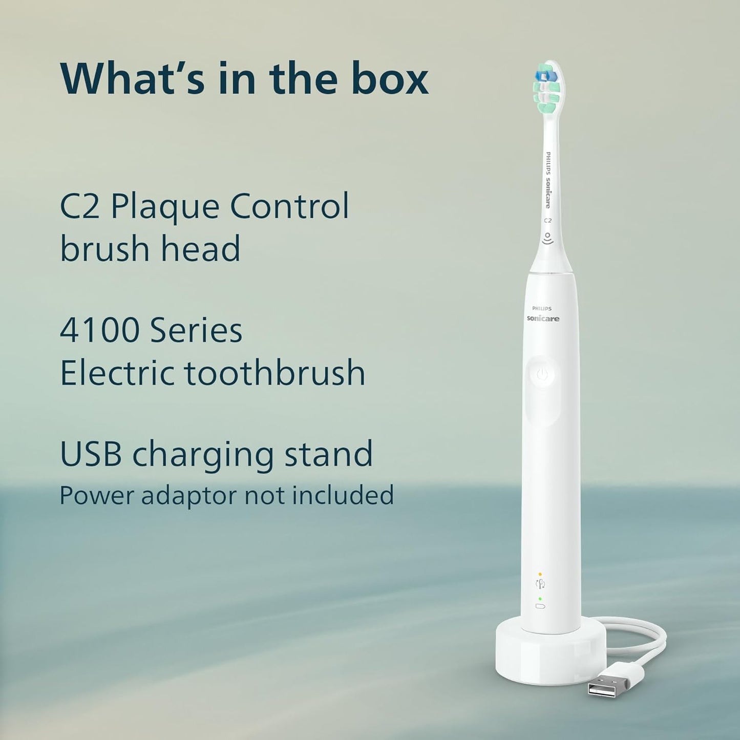 Philips Sonicare 4100 Series New 2022 Rechargeable Electric Toothbrush HX3681