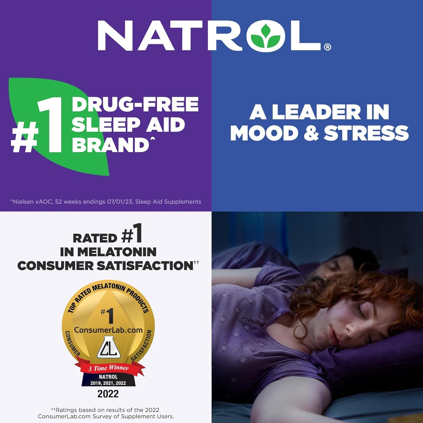Natrol Melatonin 5/10mg 100/140/150 Sleep Tablets Gummies Timed Release Fast Dissolve