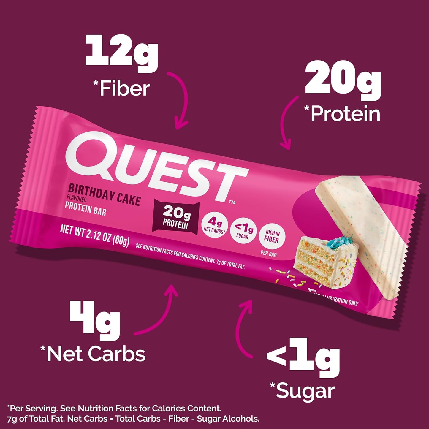 Quest Nutrition Protein 12 Bars Chocolate - Keto Friendly, High Protein