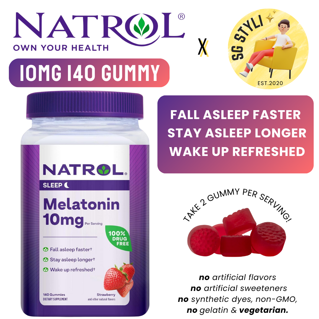 Natrol Melatonin 5/10mg 100/140/150 Sleep Tablets Gummies Timed Release Fast Dissolve