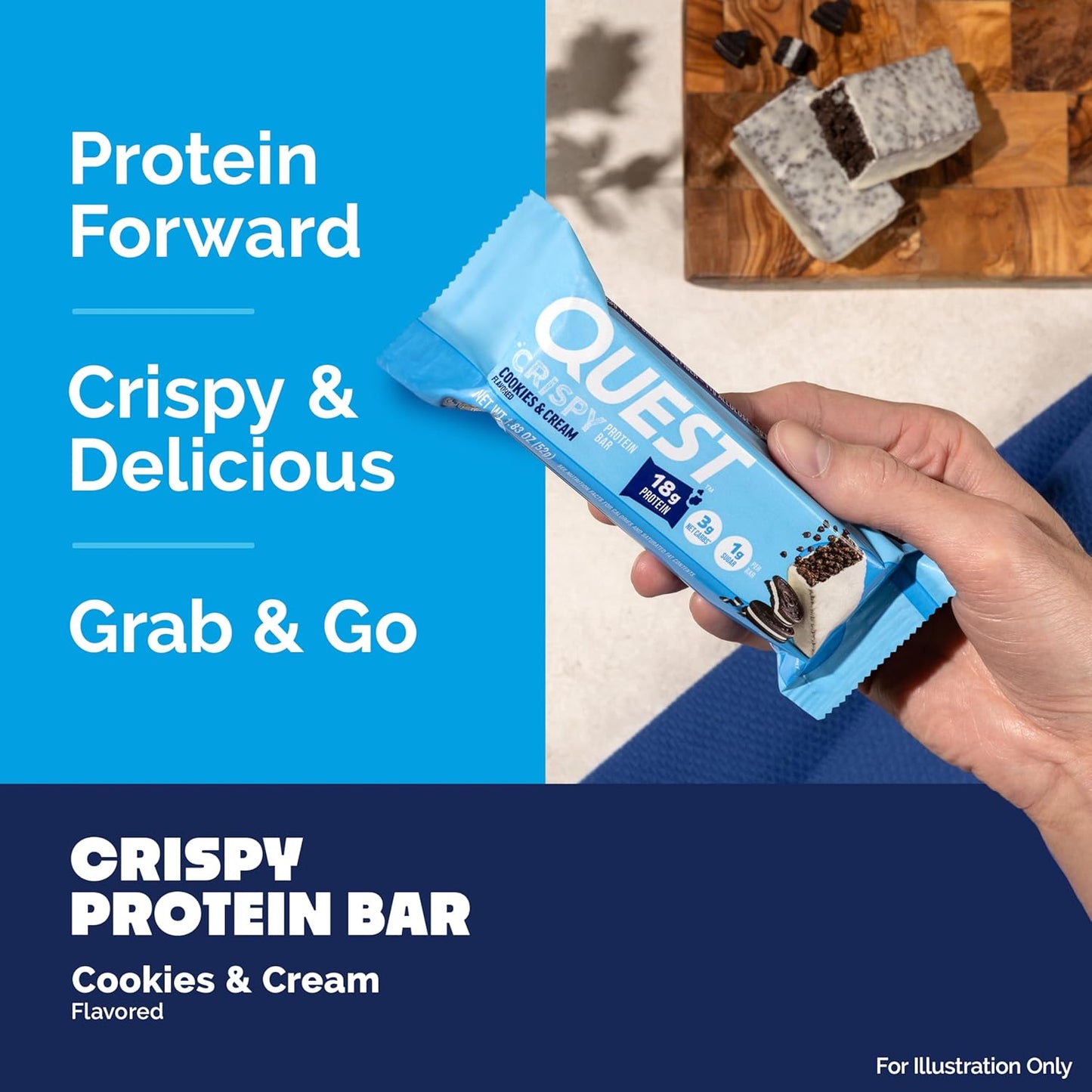Quest Nutrition Protein 12 Bars Chocolate - Keto Friendly, High Protein