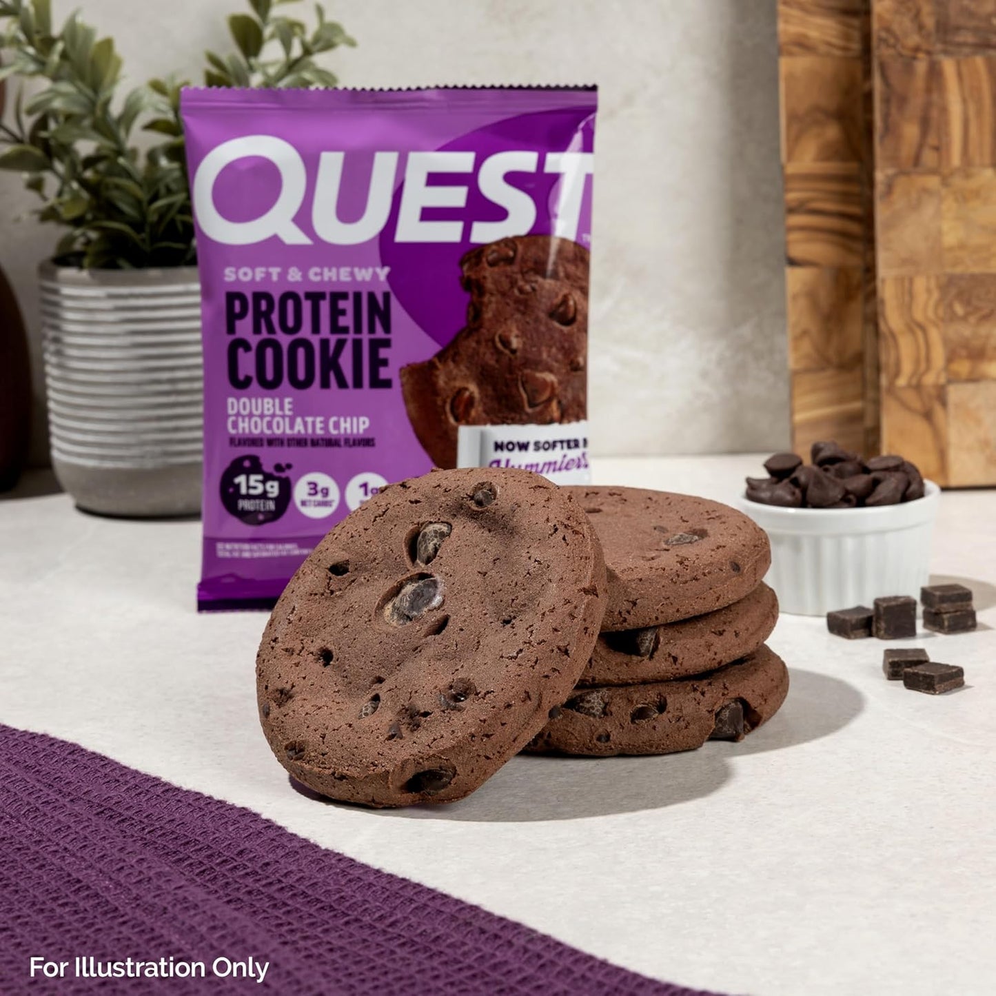 Quest Nutrition Protein 12 Bars Chocolate - Keto Friendly, High Protein