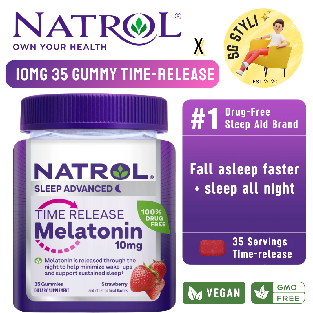 Natrol Melatonin 5/10mg 100/140/150 Sleep Tablets Gummies Timed Release Fast Dissolve