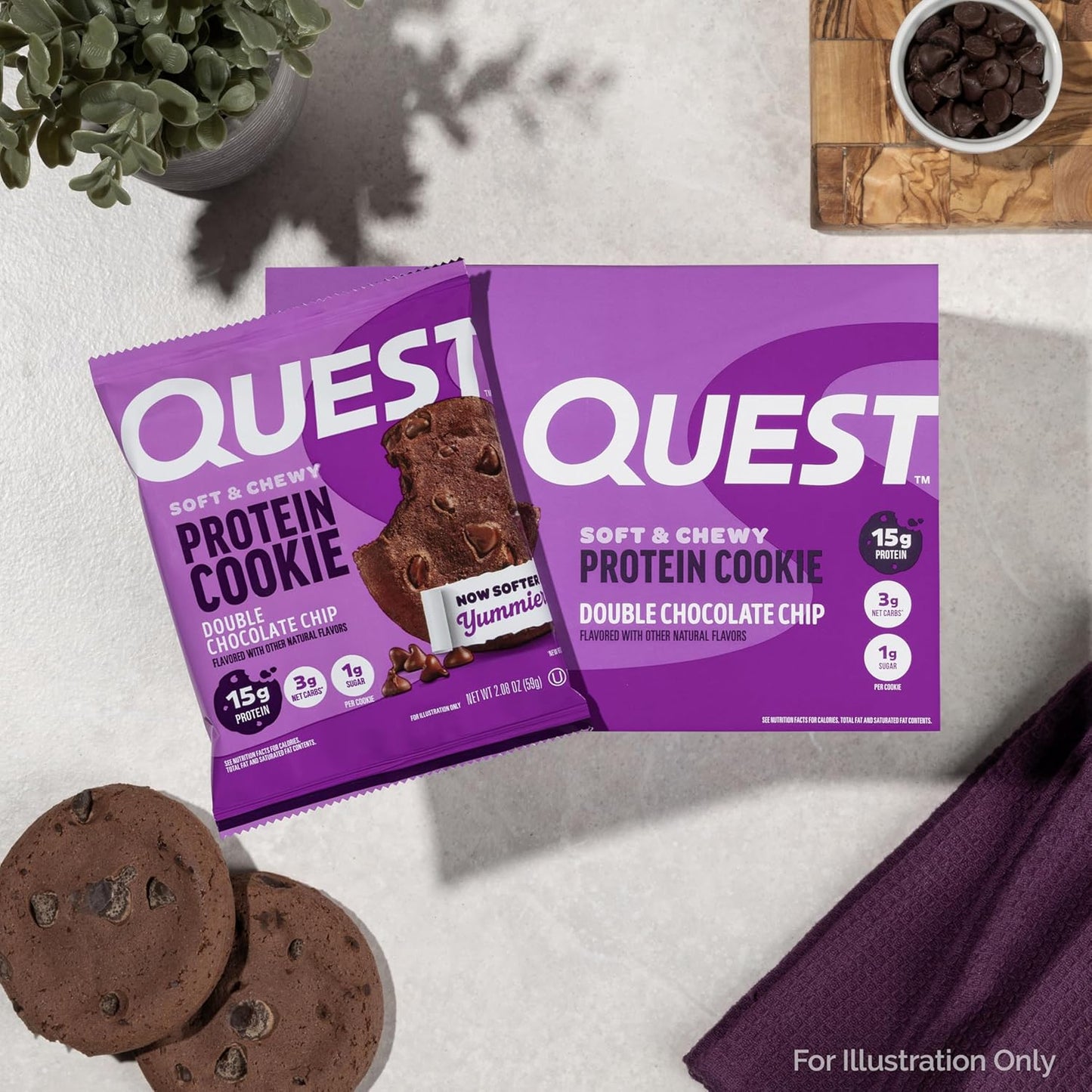 Quest Nutrition Protein 12 Bars Chocolate - Keto Friendly, High Protein