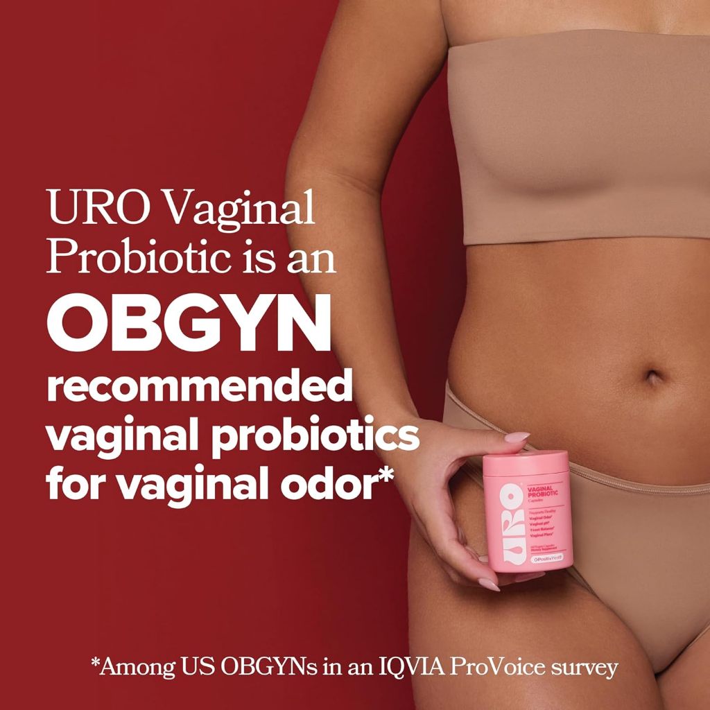 URO Vaginal Probiotics 60's for Women pH Balance with Prebiotics & Lactobacillus