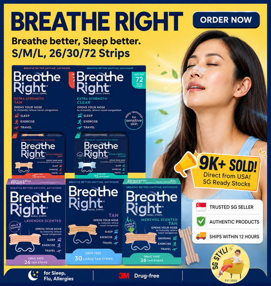 Breathe Right Nasal Strips 26/30/44/72's Extra Strength (Clear/Tan) (Breathe Better)