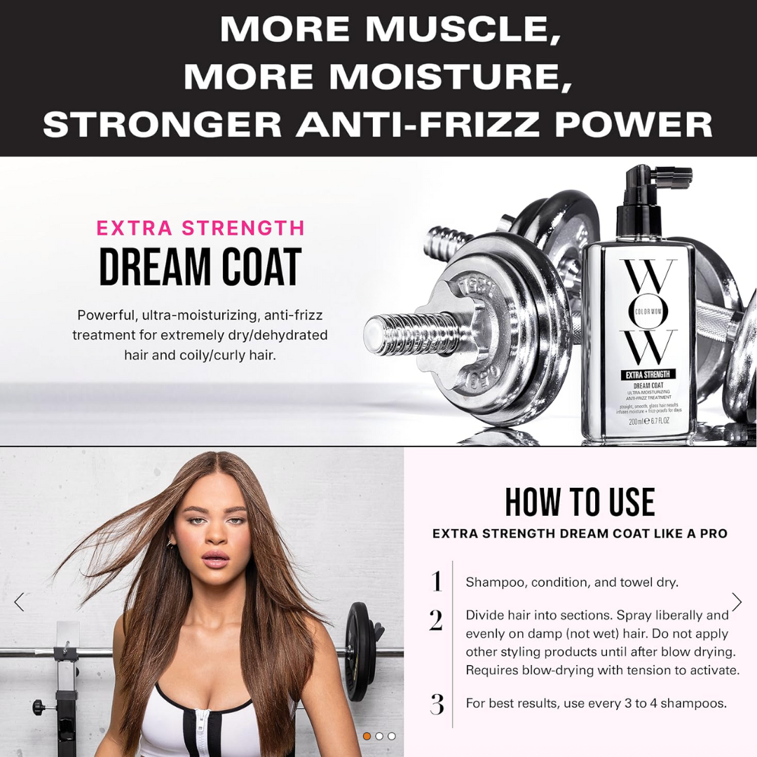 Color Wow Dream Coat 200ml Anti Frizz Supernatural Spray Anti-Humidity (Ideal For Frizzy Hair)