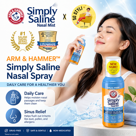 Arm & Hammer Simply Saline Adult Nasal Spray Mist for Daily Care Arm & Hammer (Congestion Relief)