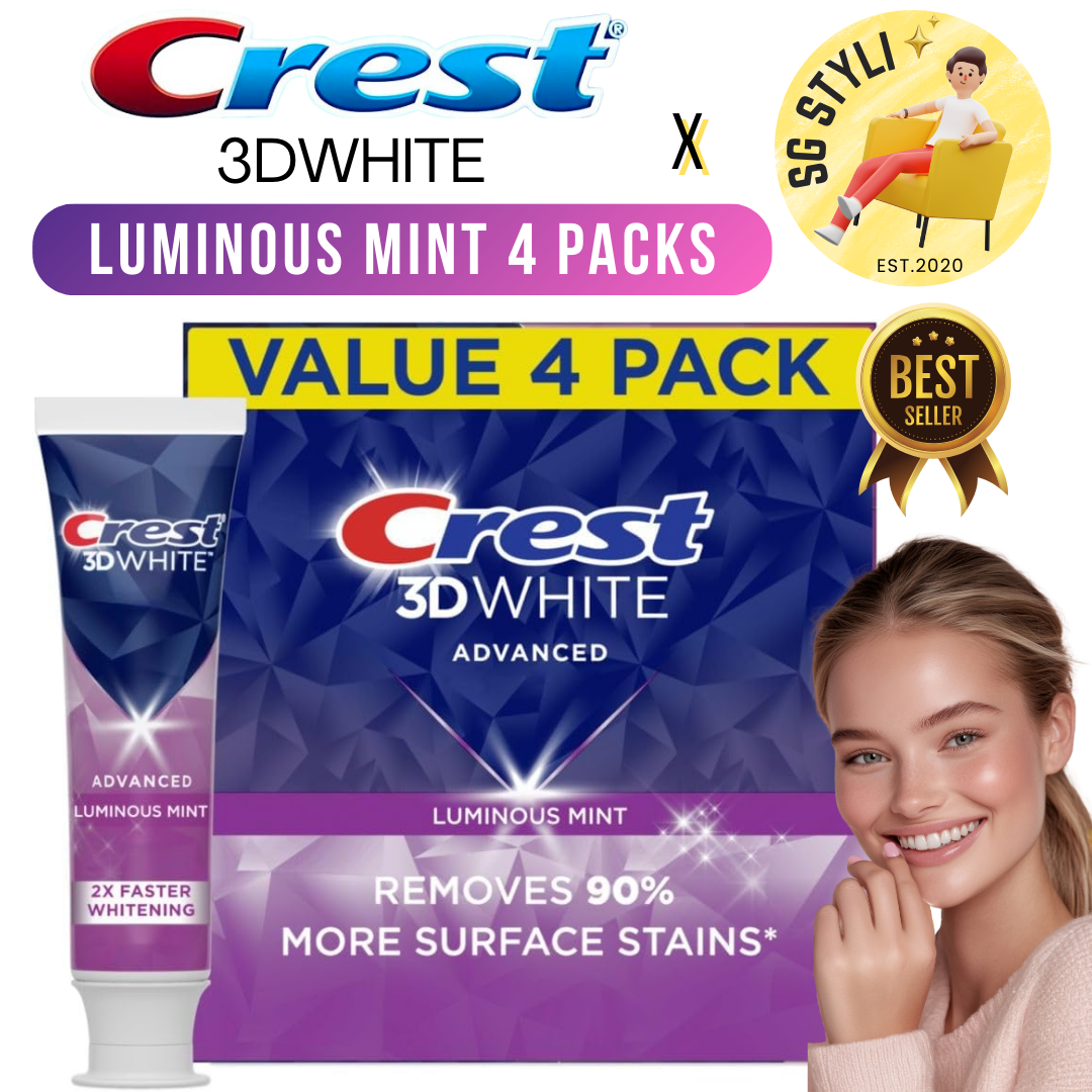 Crest Charcoal/Scope Whitening + Intensive Clean Toothpaste 419g Value 3/4 Packs