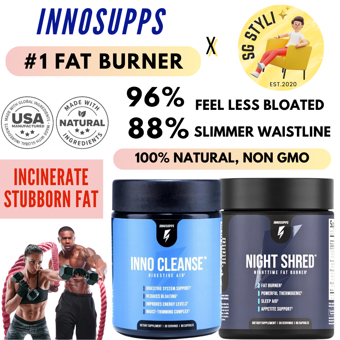 Innocleanse Innosupps Night Shred Black Fat Burner 90 Capsules 3 Months VEGAN Supply Natural Sleep