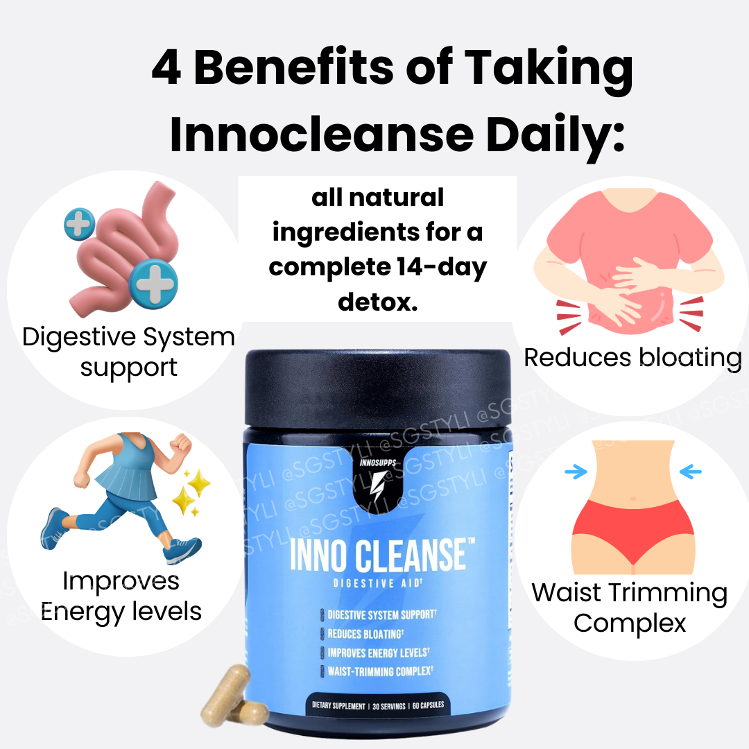 Innocleanse Innosupps Night Shred Black Fat Burner 90 Capsules 3 Months VEGAN Supply Natural Sleep