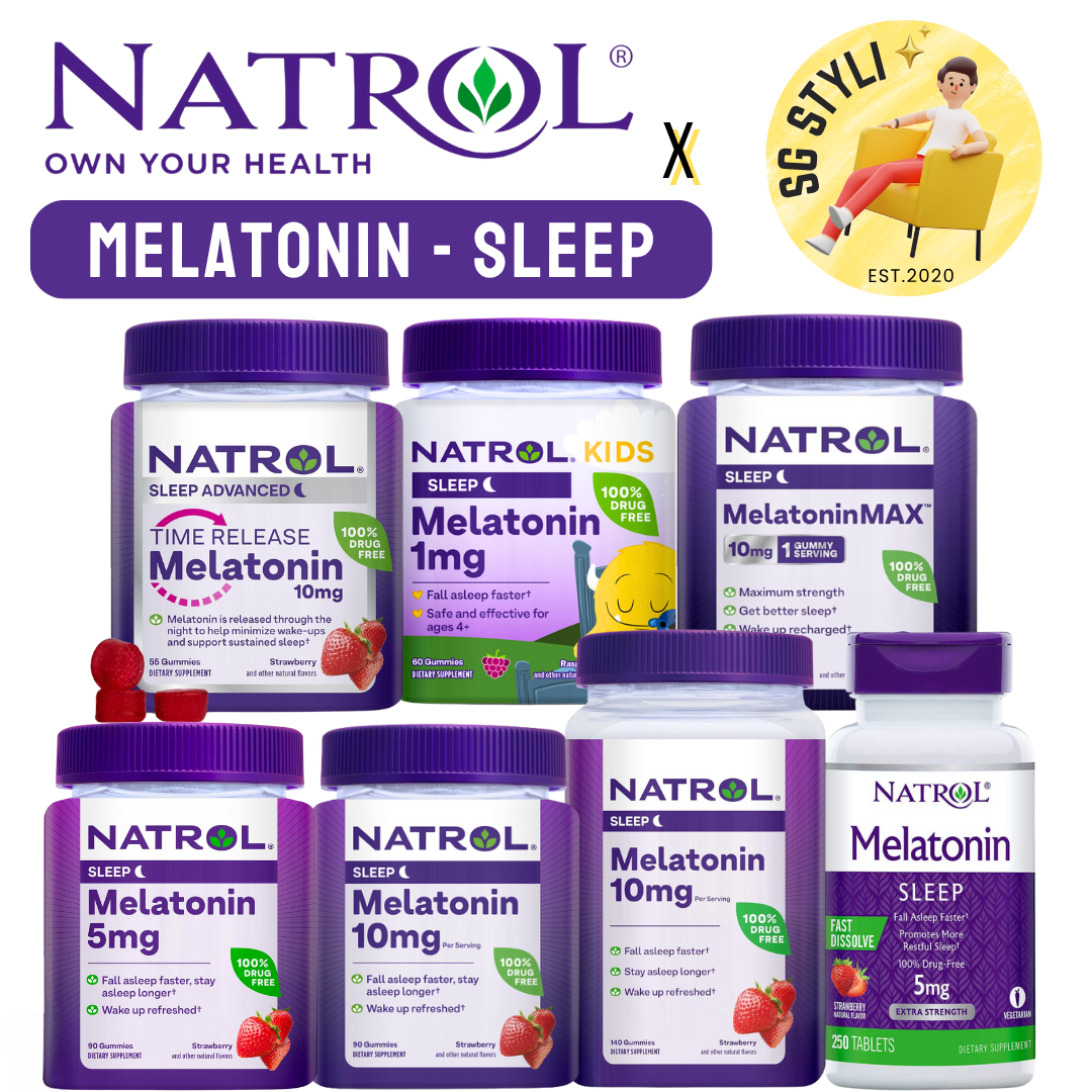 Natrol Melatonin 5/10mg 100/140/150 Sleep Tablets Gummies Timed Release Fast Dissolve