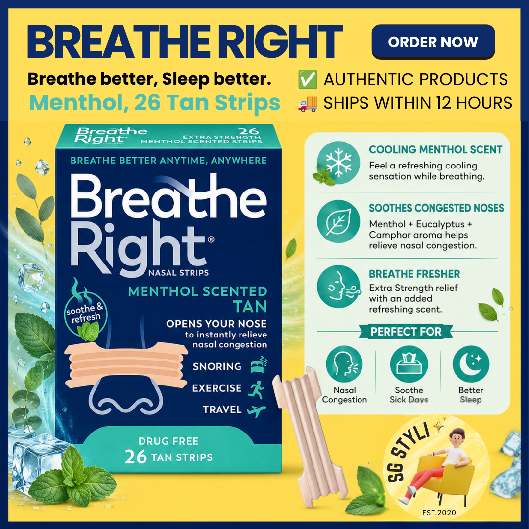 Breathe Right Nasal Strips 26/30/44/72's Extra Strength (Clear/Tan) (Breathe Better)