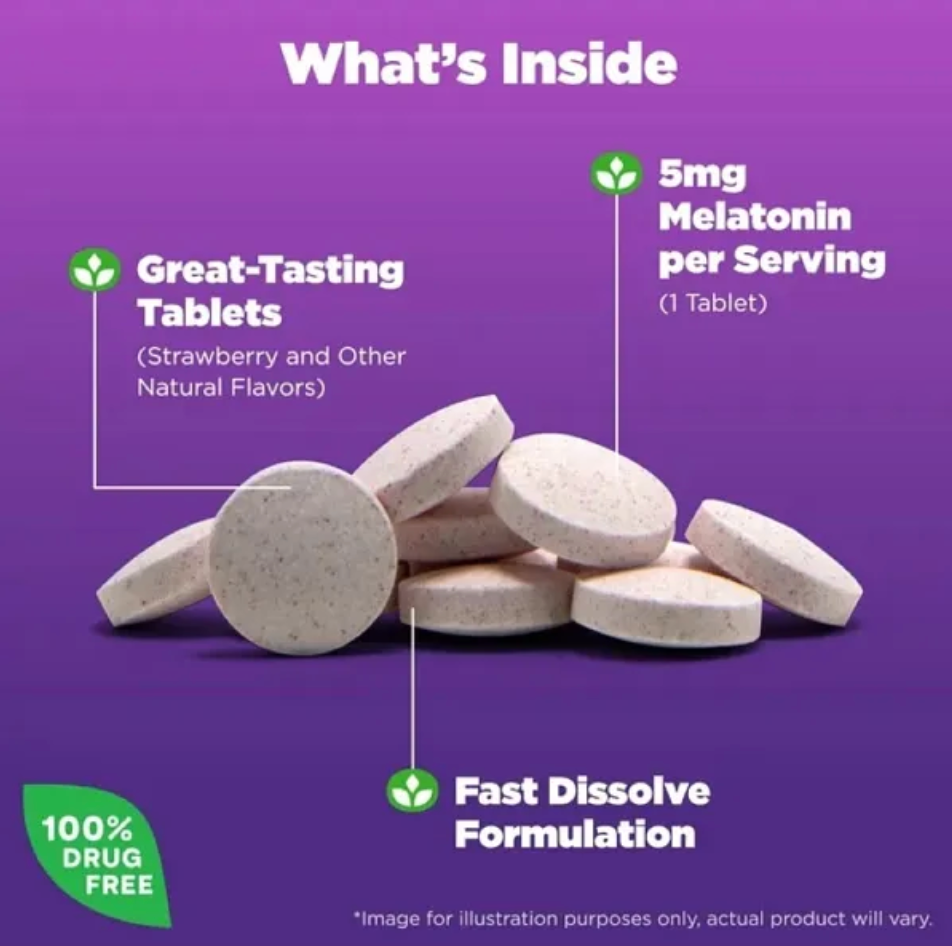 Natrol Melatonin 5/10mg 100/140/150 Sleep Tablets Gummies Timed Release Fast Dissolve