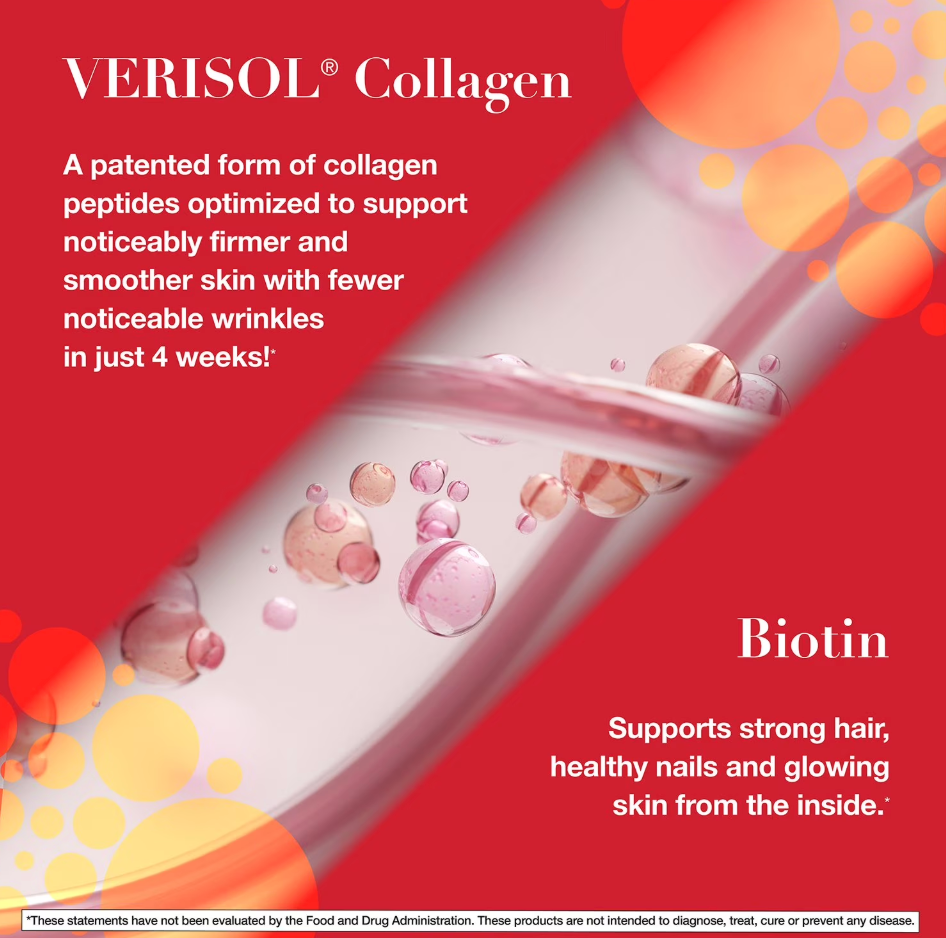 Youtheory Collagen Verisol 345 Tablets + Vitamin C + Biotin