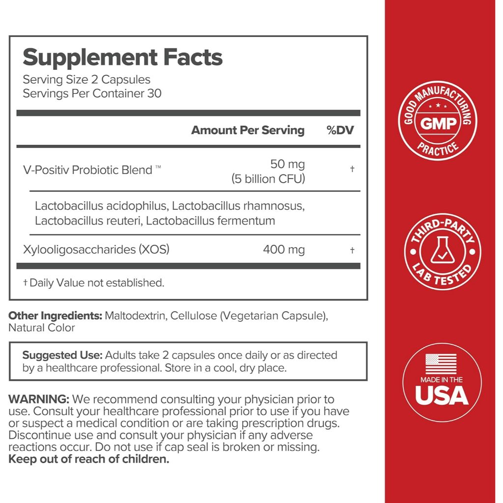 URO Vaginal Probiotics 60's for Women pH Balance with Prebiotics & Lactobacillus