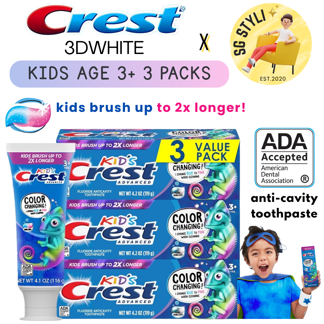 Crest Charcoal/Scope Whitening + Intensive Clean Toothpaste 419g Value 3/4 Packs