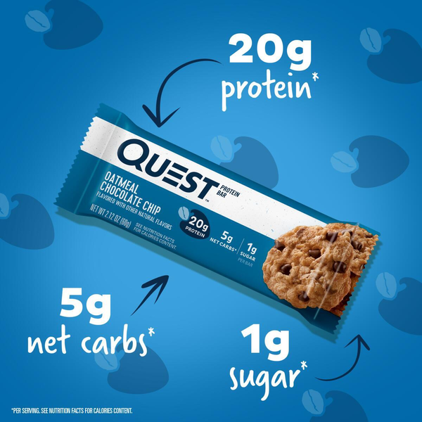 Quest Nutrition Protein 12 Bars Chocolate - Keto Friendly, High Protein