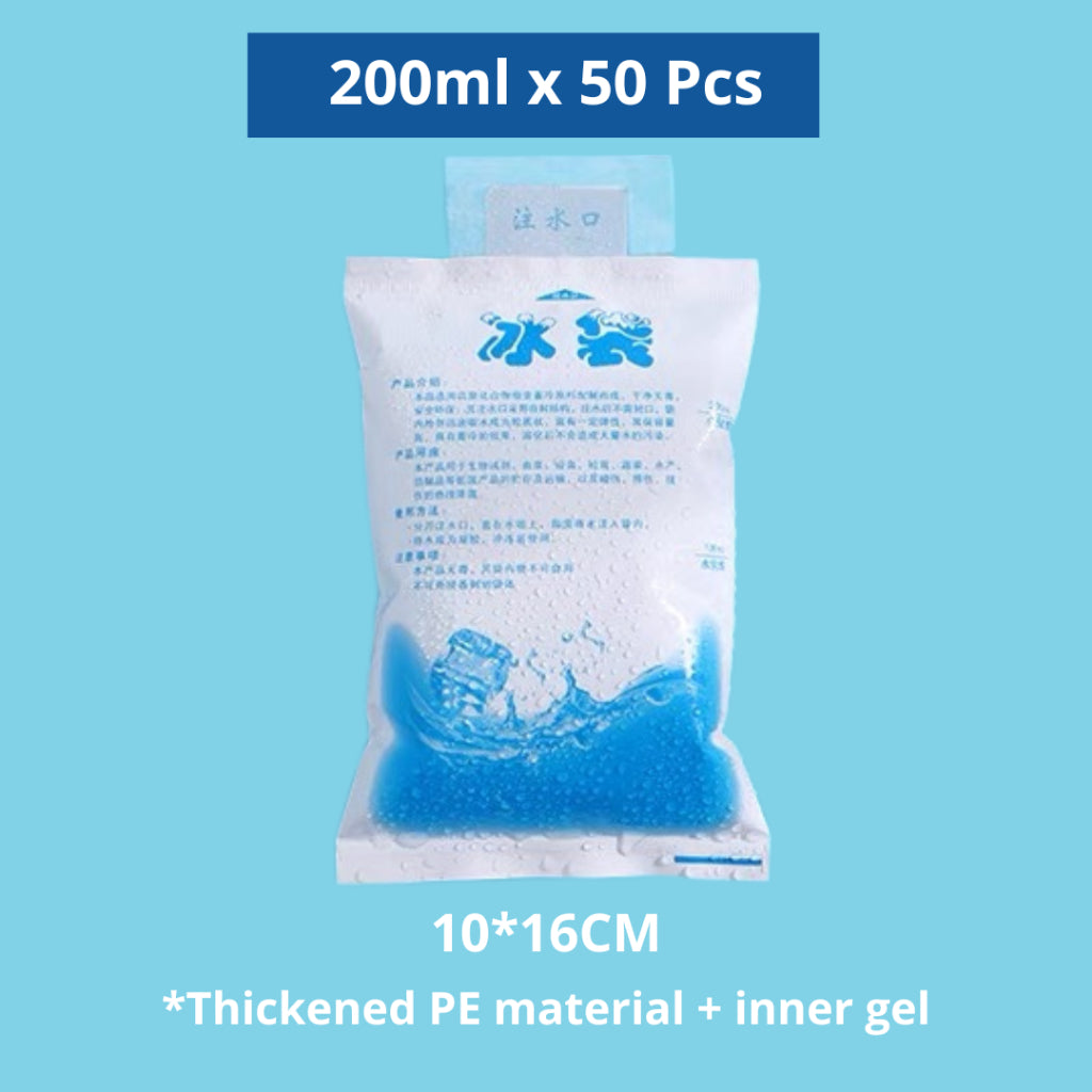 Ice Pack 100ML Reusable Gel for Cooler Box/Ice Sports Injury/ Chiller Frozen Food *BULK*