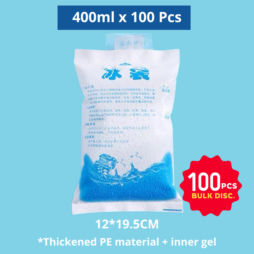 Ice Pack 100ML Reusable Gel for Cooler Box/Ice Sports Injury/ Chiller Frozen Food *BULK*
