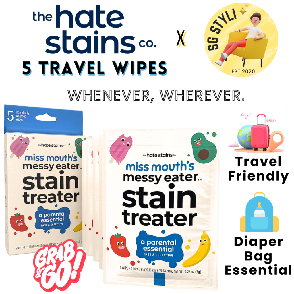 💯 Emergency Stain Remover/ Miss Mouth's Messy Eater Spray or Wipes for Clothes, Fabric, Silk, Linen *1-3 Days Delivery*