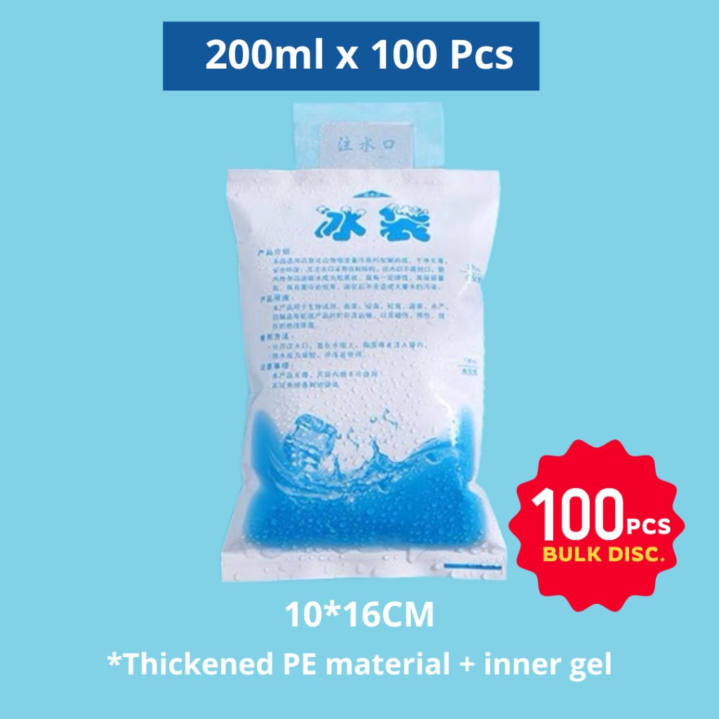 Ice Pack 100ML Reusable Gel for Cooler Box/Ice Sports Injury/ Chiller Frozen Food *BULK*