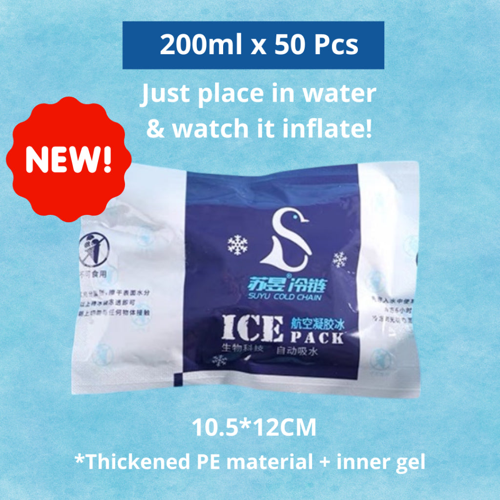 Ice Pack 100ML Reusable Gel for Cooler Box/Ice Sports Injury/ Chiller Frozen Food *BULK*