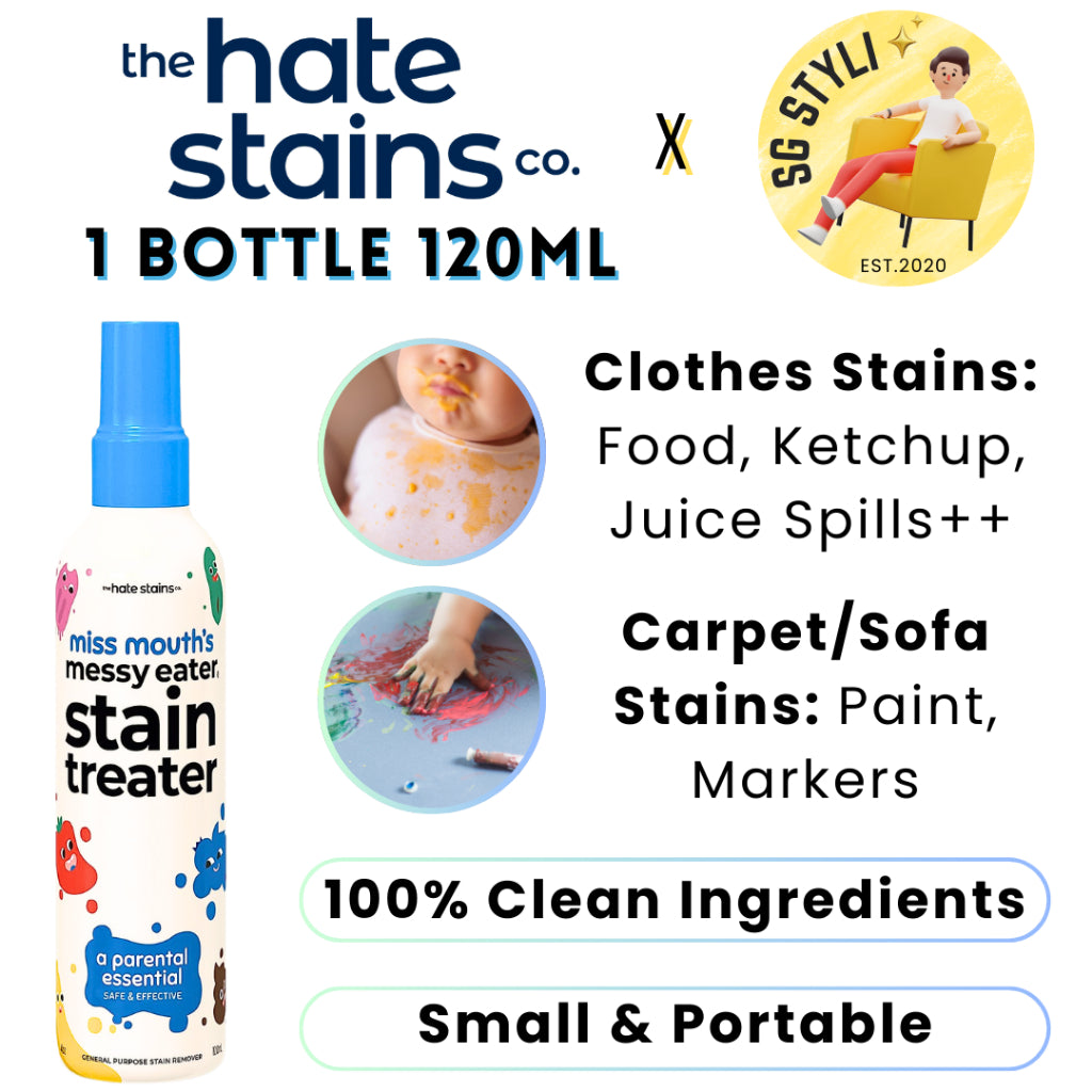 💯 Emergency Stain Remover/ Miss Mouth's Messy Eater Spray or Wipes for Clothes, Fabric, Silk, Linen *1-3 Days Delivery*