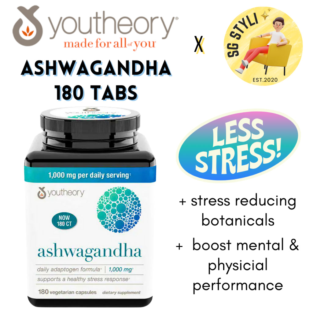 Youtheory Collagen Advanced 390 Tablets + Vitamin C + Biotin / Ashwagandha